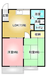 リディア赤坂 A【2階】の間取り