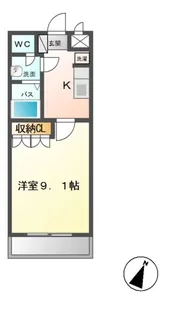 パークヒルズII【1階】の間取り