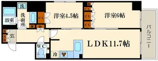 サンマイン北浜【5階】の間取り