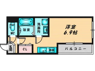 ハーモニーテラス巽北IV【1階】の間取り