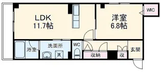クレスティーク北戸田【3階】の間取り