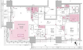 Brillia Tower 浜離宮【23階】の間取り