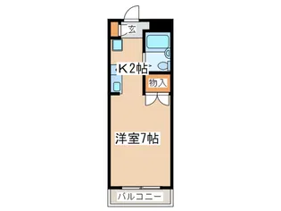 ロ-ズハ-スト【2階】の間取り