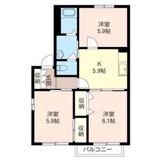 Cherry Blossom II【1階】の間取り