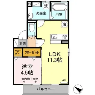 エルシャンブル【2階】の間取り