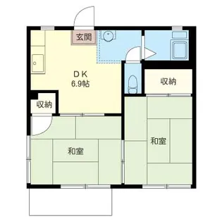 サンハイツ【1階】の間取り