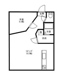 リルームス千歳【1階】の間取り