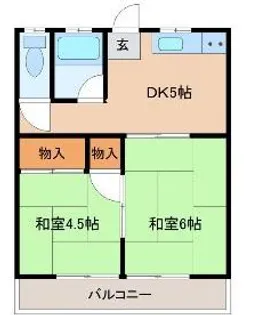 丹野アパート【2階】の間取り