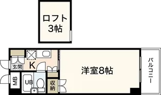 井口クイーンズコート【3階】の間取り