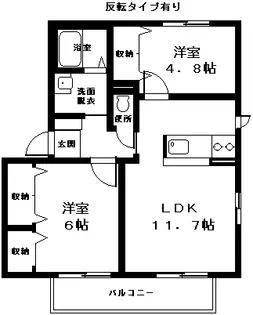グッピーおの【1階】の間取り