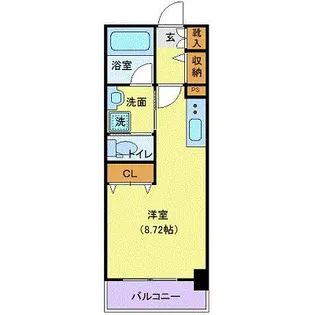 ルミエール日泉【6階】の間取り