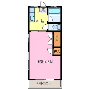 柿本ハイツ【3階】の間取り