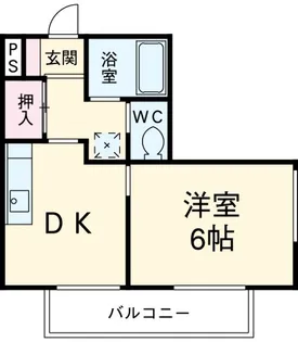 ドミール中央【1階】の間取り