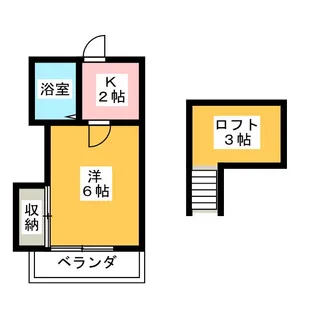 リヴェール築地口【2階】の間取り
