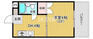三和ハイツ【5階】の間取り