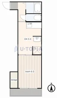 ラフォーレ岐阜【5階】の間取り