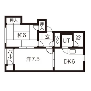 アップルヴィレッジ【2階】の間取り