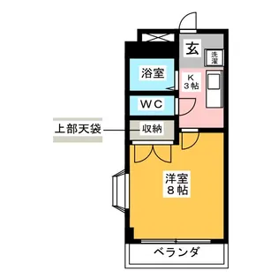 エステート植田【3階】の間取り
