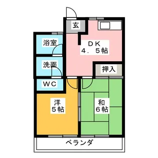 コーポ石川II【2階】の間取り