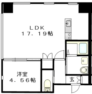 ブランロゼ二日町【3階】の間取り
