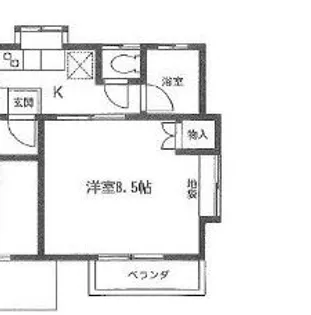 パークサイドハイツ【2階】の間取り