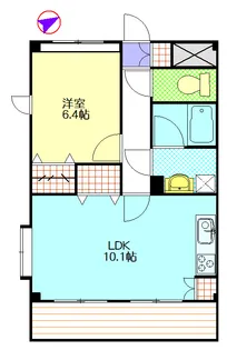 カサベルデ貝取【3階】の間取り