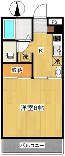 Calm Village 角五郎【3階】の間取り