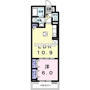 埼玉県入間市大字仏子【アパート】の間取り