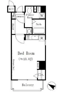 レジディア目黒【4階】の間取り
