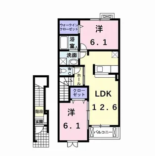 エスペランサ【2階】の間取り