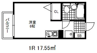 ジェネシス板宿【1階】の間取り