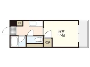 グリンハウス三篠【10階】の間取り