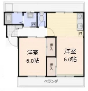 第3三田マンション【3階】の間取り