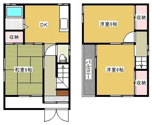 大阪府門真市常盤町【一戸建】の間取り