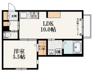 クレールシスイ【1階】の間取り