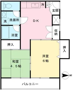 百草園マンション【2階】の間取り