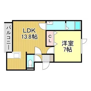 レインボーハウスKIII【2階】の間取り