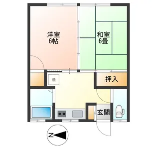 渡辺ハイツ【2階】の間取り