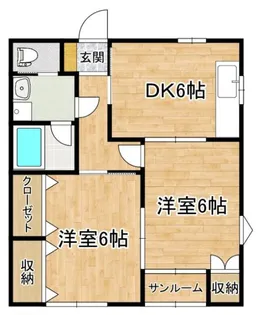 新潟県長岡市石動南町【アパート】の間取り