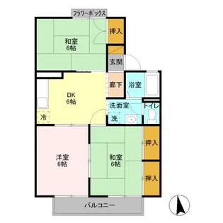 ヴィラ・ウィロー II【1階】の間取り