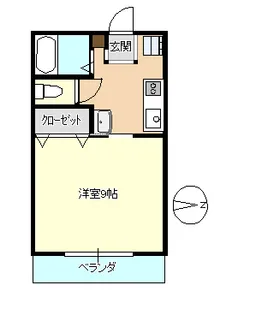レセオ華園【1階】の間取り