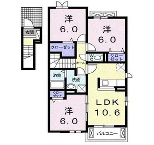 ルピナス【2階】の間取り