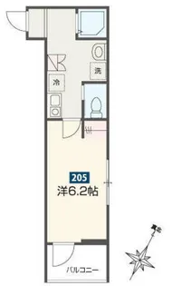 MELDIA小田急相模原II【1階】の間取り