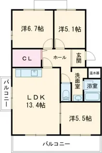 HILLS T’s【3階】の間取り