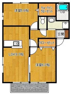 フローラA【1階】の間取り