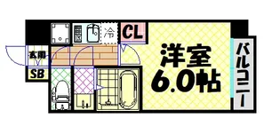アドバンス大阪グロウスII【11階】の間取り