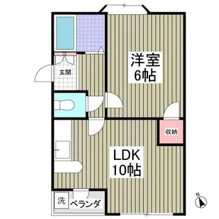 メゾンドフレール【2階】の間取り