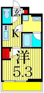 SPコート四ツ木【1階】の間取り