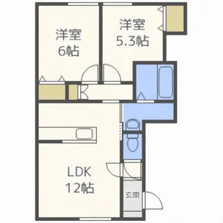 S.CREST山の手【1階】の間取り
