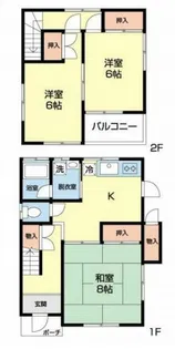メゾンホーク末永A【1階】の間取り